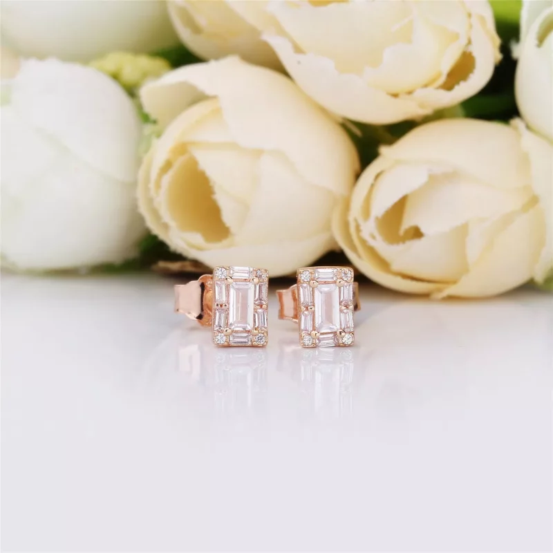 (imagen para) Pendientes en PANDORA Rose Hielo Luminoso - 287567CZ - Ver 2