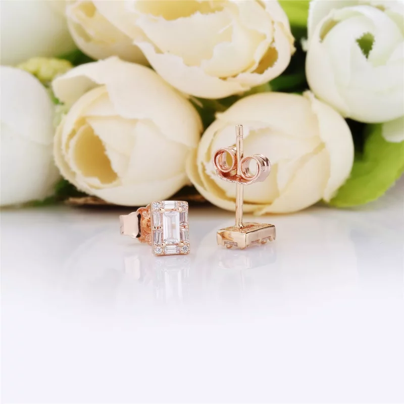 (imagen para) Pendientes en PANDORA Rose Hielo Luminoso - 287567CZ - Ver 3