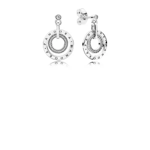 (imagen para) Pendientes en plata de ley Círculos de PANDORA - 296296CZ