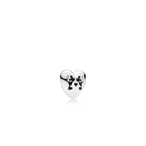 (imagen para) Petite PANDORA en plata de ley Beso Mickey & Minnie - 796347EN16