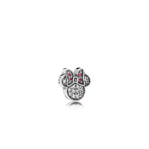 (imagen para) Petite PANDORA en plata de ley Icono Minnie Brillante - 796346CZ