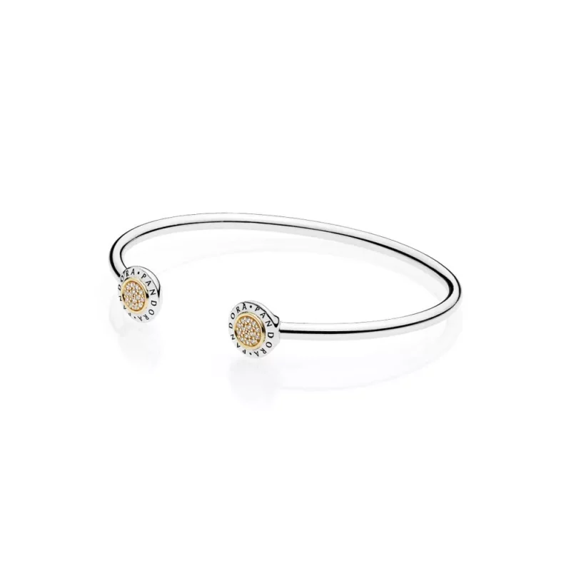 (imagen para) Pulsera en plata de ley y oro Sello PANDORA - 596274CZ