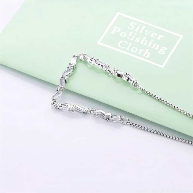 (imagen para) Pulsera PANDORA en plata de ley Belleza Glacial - 597558CZ - Ver 4