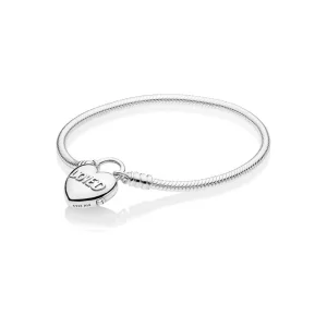 Pulsera PANDORA Moments en plata de ley Corazón Amado - 597806 (imagen para) Pulsera PANDORA Moments en plata de ley Corazón Amado - 597806