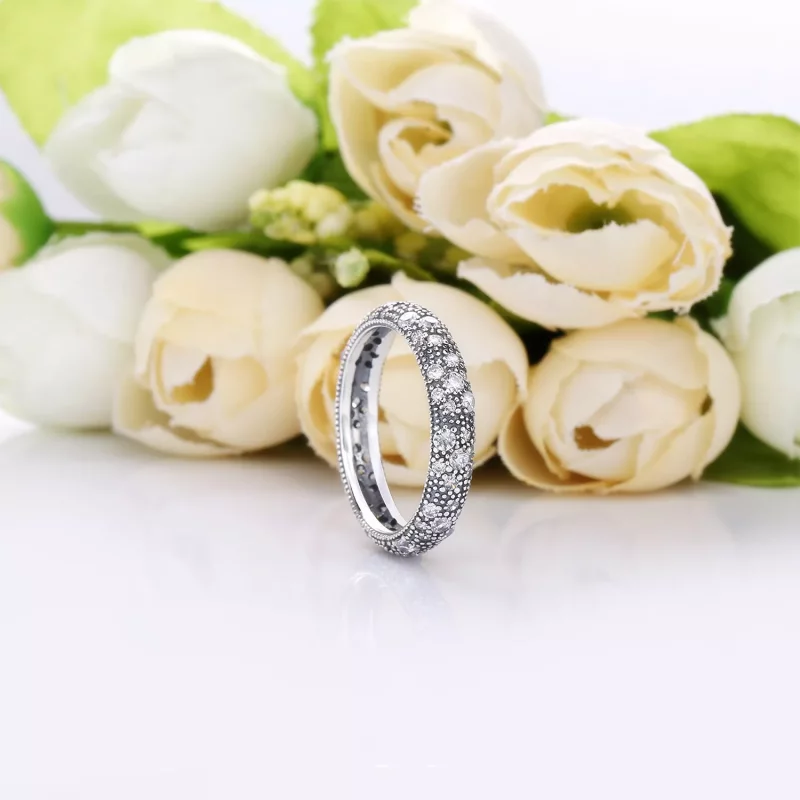 (imagen para) Anillo PANDORA cinta de estrellas cósmicas - 190915CZ - Ver 2