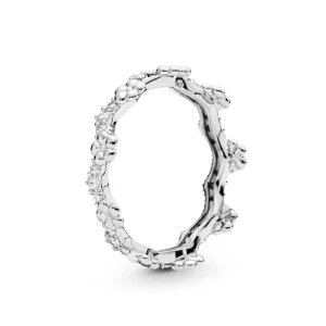 Anillo PANDORA en plata de ley Corona de Flores - 197924CZ (imagen para) Anillo PANDORA en plata de ley Corona de Flores - 197924CZ