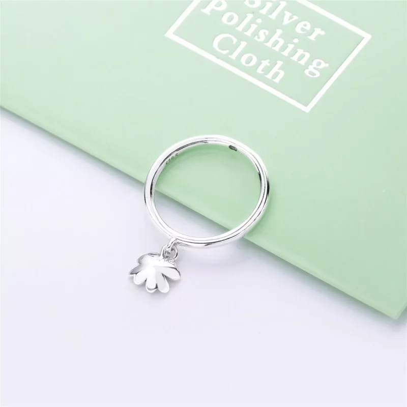 (imagen para) Anillo PANDORA en plata de ley Trébol Colgante - 197938 - Ver 4