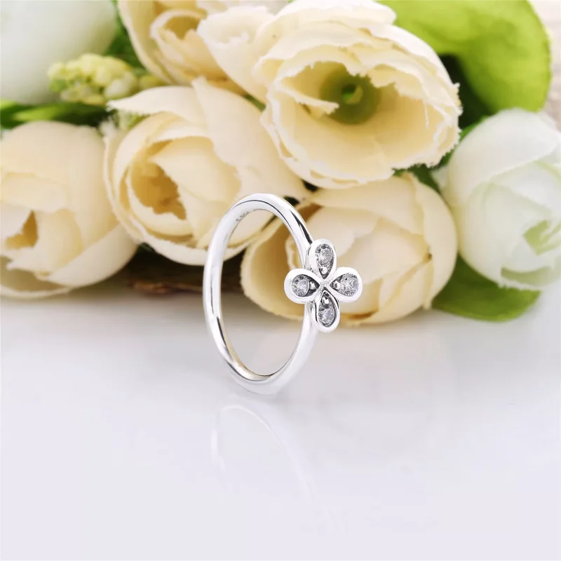 (imagen para) Anillo PANDORA en plata de ley Trébol de Cuatro Hojas - 197967CZ - Ver 2