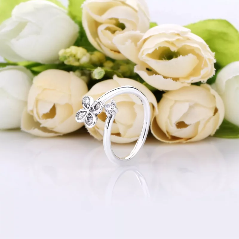 (imagen para) Anillo PANDORA en plata de ley Trébol de Cuatro Pétalos - 197988CZ - Ver 4