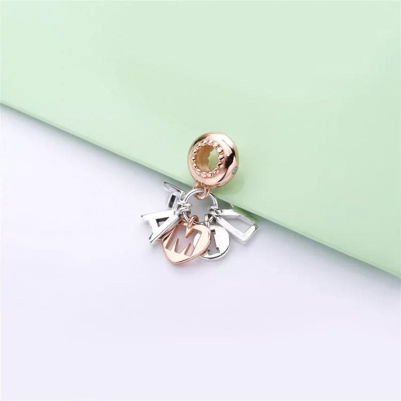 (imagen para) Charm colgante en plata de ley y Pandora Rose Familia Perfecta - 787785CZ - Ver 3