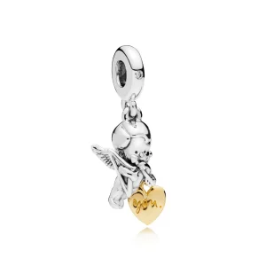 (imagen para) Charm colgante en plata de ley y PANDORA Shine Cupido&Tú - 767796CZ