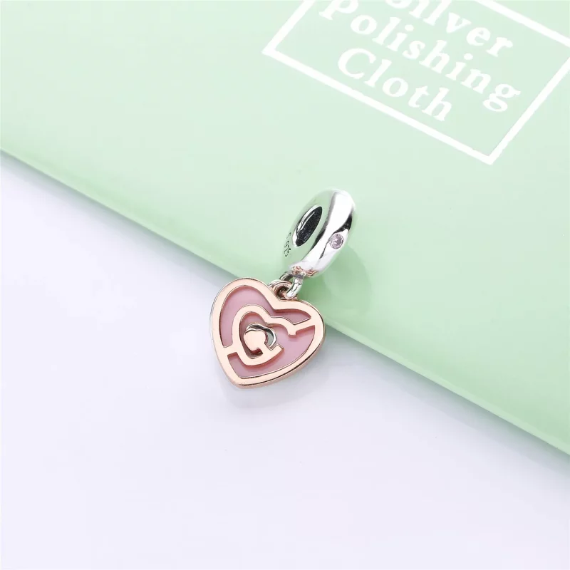 (imagen para) Charm colgante en plata de primera ley y PANDORA Rose Camino de Amor - 787801NBP - Ver 2