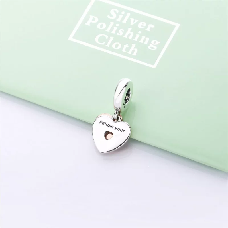 (imagen para) Charm colgante en plata de primera ley y PANDORA Rose Camino de Amor - 787801NBP - Ver 4
