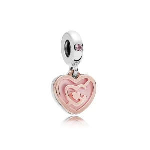 (imagen para) Charm colgante en plata de primera ley y PANDORA Rose Camino de Amor - 787801NBP