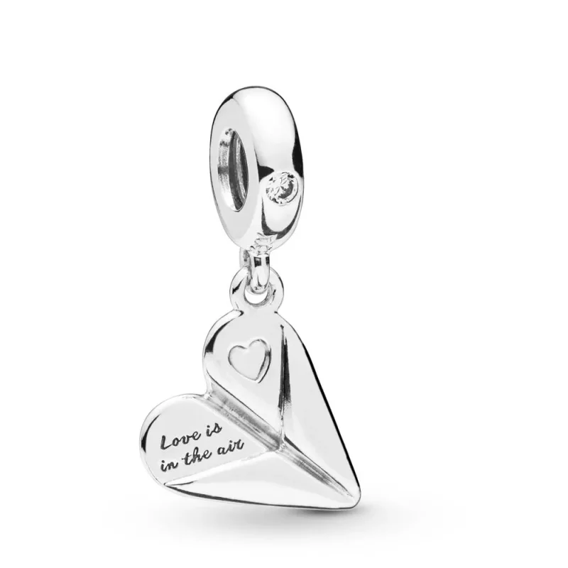 (imagen para) Charm Colgante PANDORA en plata de ley Avión de Papel - 797876CZ