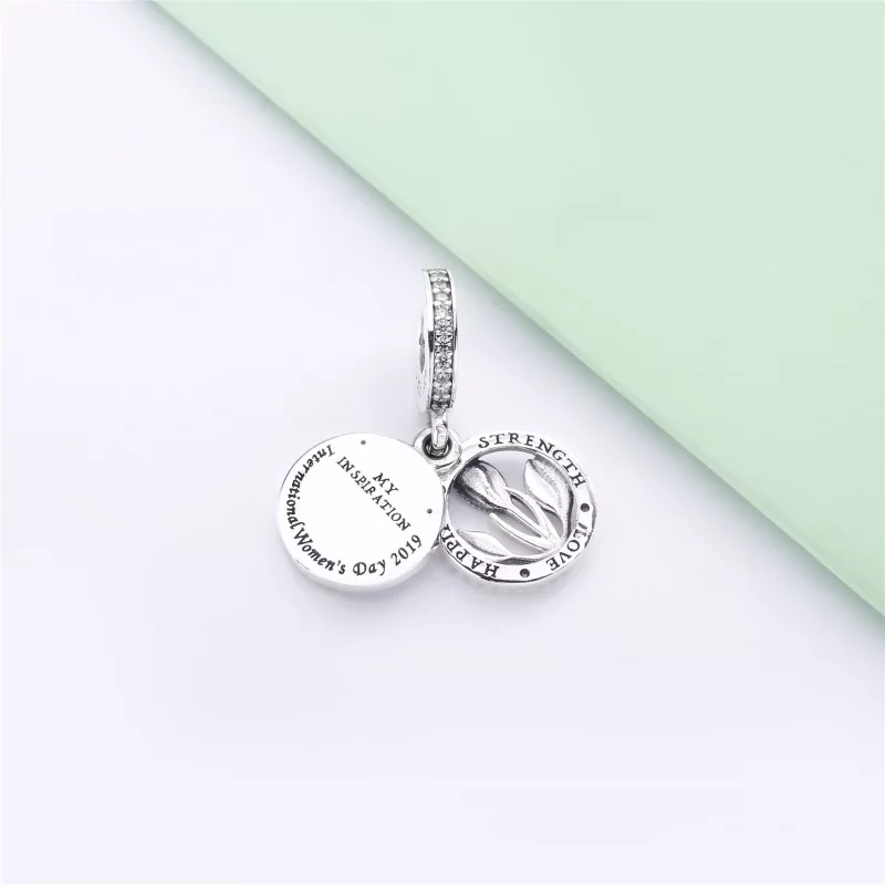 (imagen para) Charm Colgante PANDORA en plata de ley Día Internacional de la Mujer - 797825CZ - Ver 4