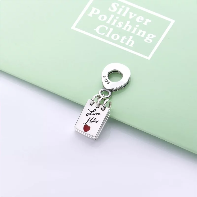 (imagen para) Charm Colgante PANDORA en plata de ley Notas de Amor - 797835CZ - Ver 3