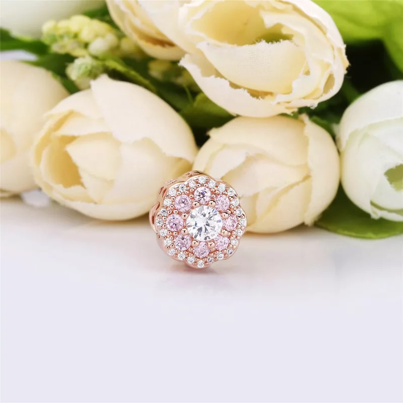 (imagen para) Charm en Pandora Rose Flor Rosa Brillante - 787851NPM - Ver 2