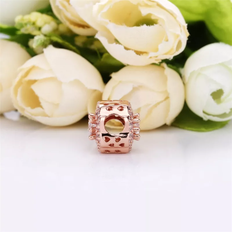 (imagen para) Charm en Pandora Rose Flor Rosa Brillante - 787851NPM - Ver 4