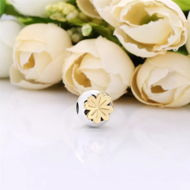 (imagen para) Charm en plata de ley y Pandora Shine Trébol Brillante - 768000CZ - Ver 2