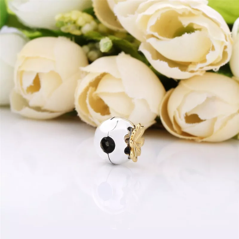 (imagen para) Charm en plata de ley y Pandora Shine Trébol Brillante - 768000CZ - Ver 3