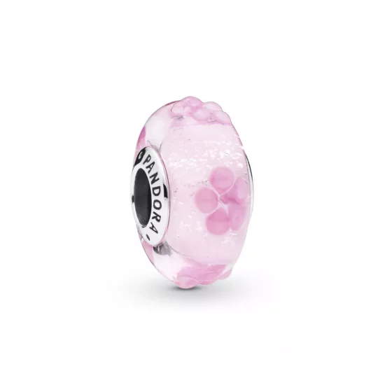 (imagen para) Charm PANDORA cristal de Murano Flores Rosas - 797901