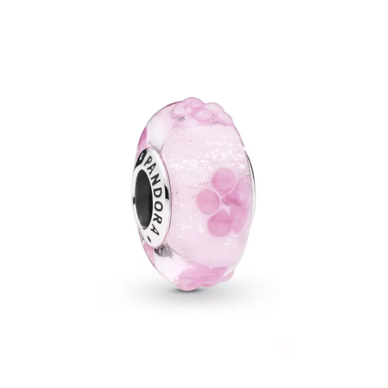 (imagen para) Charm PANDORA cristal de Murano Flores Rosas - 797901