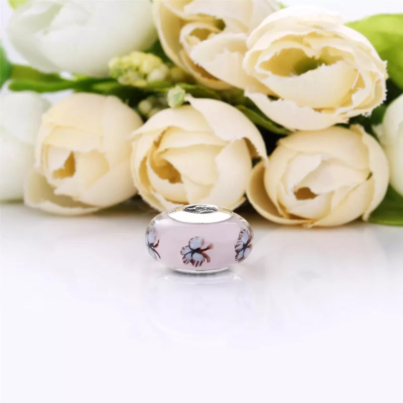 (imagen para) Charm PANDORA cristal de Murano Mariposas - 797893 - Ver 4