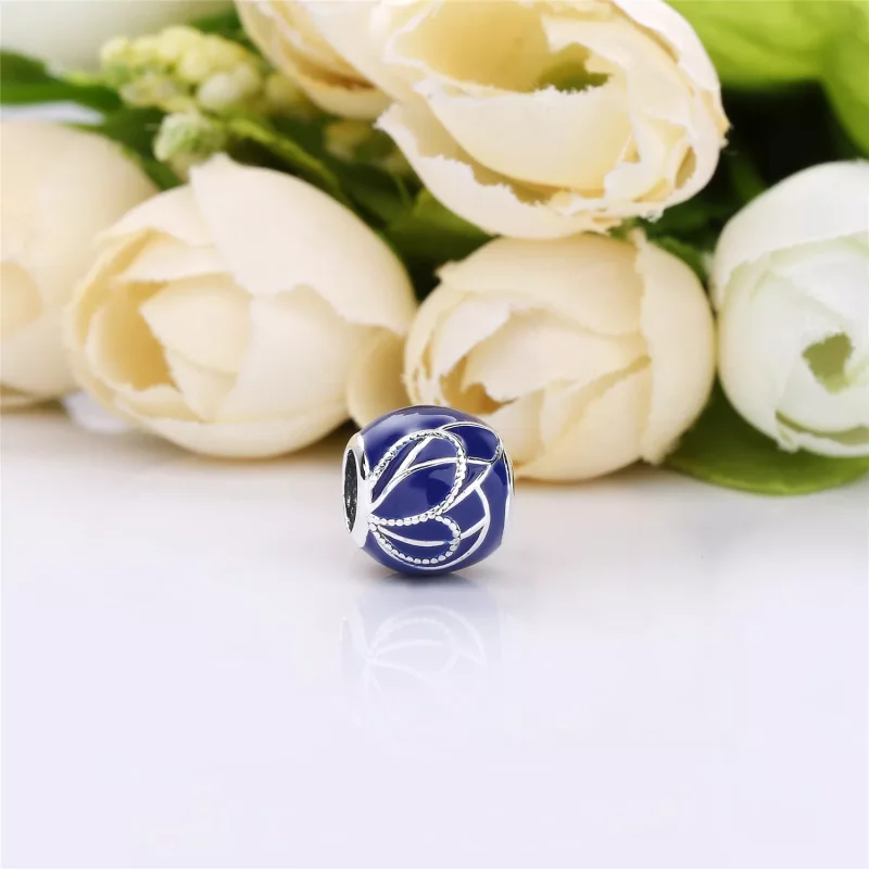 (imagen para) Charm PANDORA en plata de ley Alas de Mariposa Azules - 797886ENMX - Ver 2
