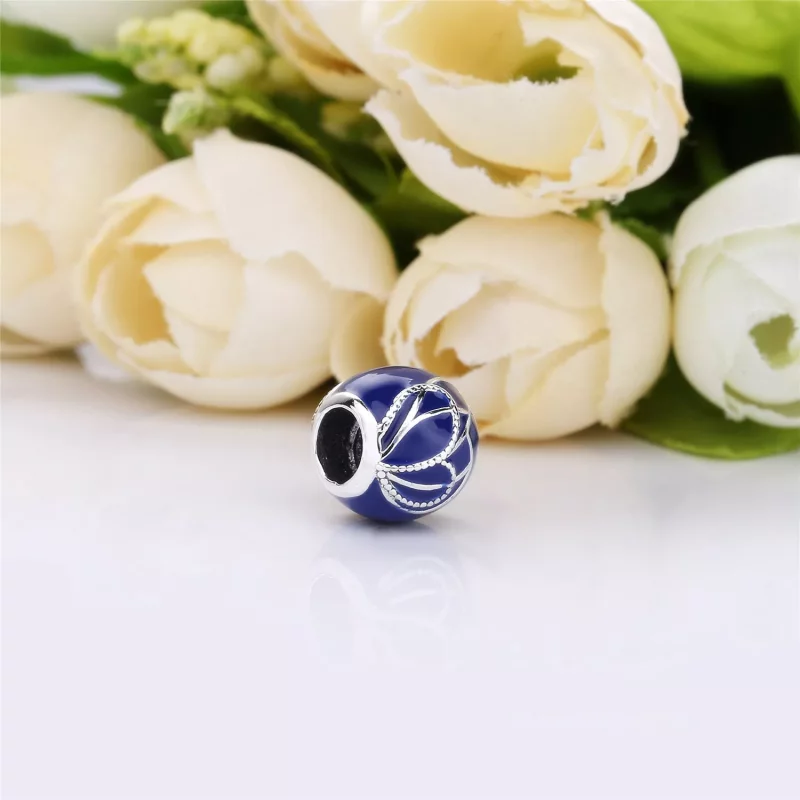 (imagen para) Charm PANDORA en plata de ley Alas de Mariposa Azules - 797886ENMX - Ver 3