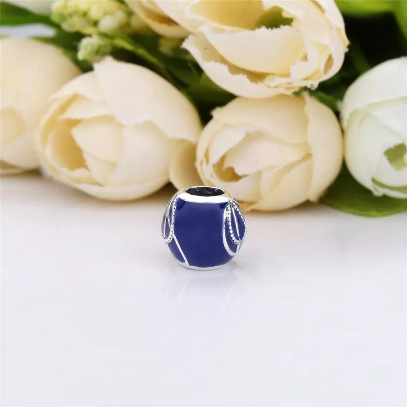 (imagen para) Charm PANDORA en plata de ley Alas de Mariposa Azules - 797886ENMX - Ver 4