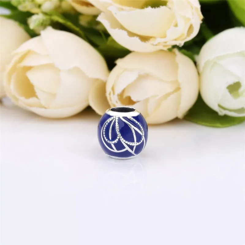 (imagen para) Charm PANDORA en plata de ley Alas de Mariposa Azules - 797886ENMX - Ver 5