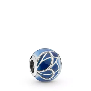 (imagen para) Charm PANDORA en plata de ley Alas de Mariposa Azules - 797886ENMX