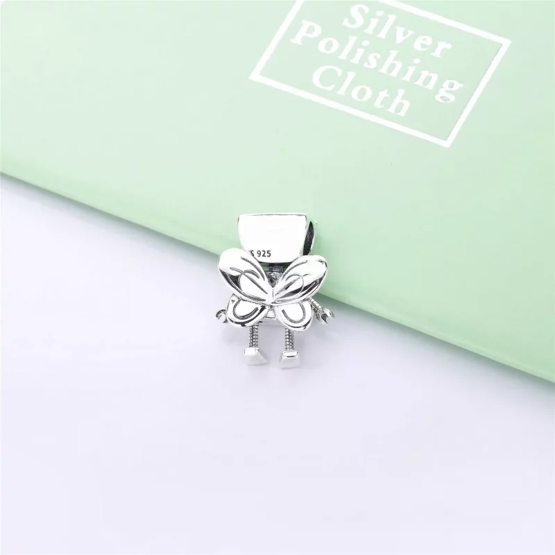 (imagen para) Charm PANDORA en plata de ley Bella Bot Floral - 797856 - Ver 3