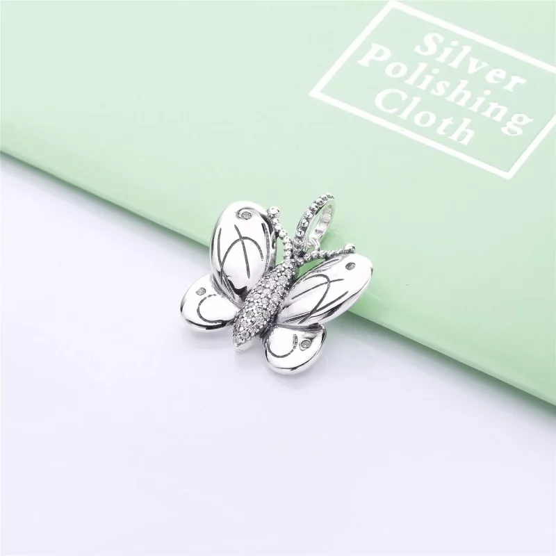 (imagen para) Charm PANDORA en plata de ley Mariposa Decorativa - 797880CZ - Ver 2