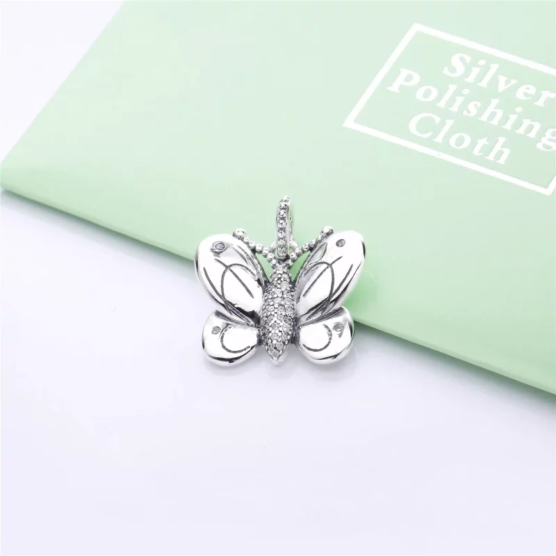 (imagen para) Charm PANDORA en plata de ley Mariposa Decorativa - 797880CZ - Ver 3