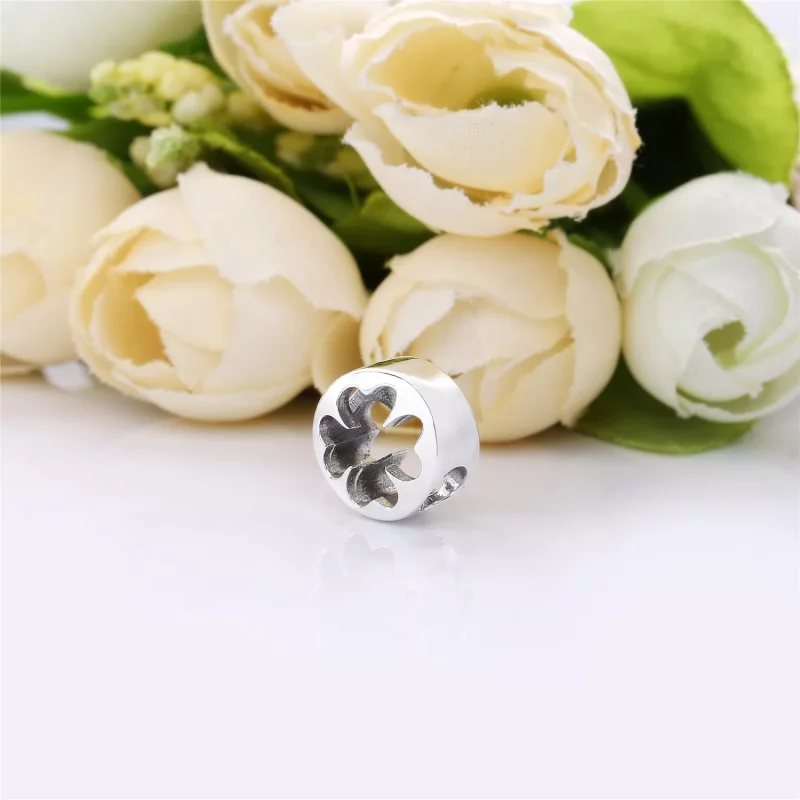 (imagen para) Charm PANDORA en plata de ley Trébol en filigrana - 797868 - Ver 3