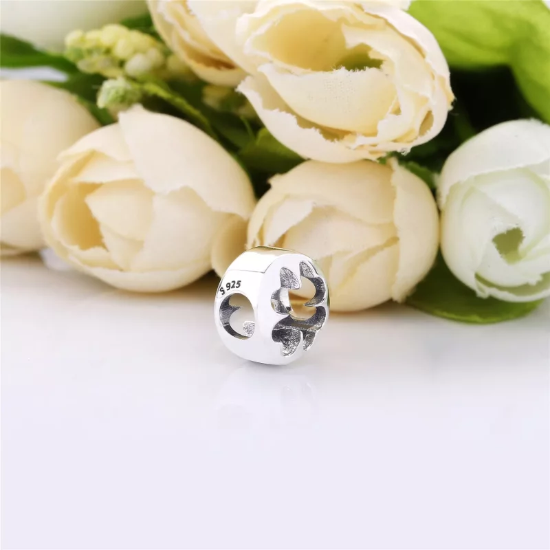 (imagen para) Charm PANDORA en plata de ley Trébol en filigrana - 797868 - Ver 4