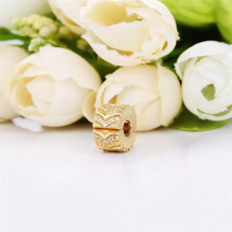 (imagen para) Clip en PANDORA Shine Deseo Estiloso - 767798CZ - Ver 3