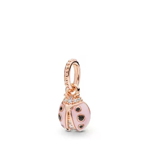(imagen para) Colgante en Pandora Rose Mariquita de la Suerte Rosa - 387909EN160