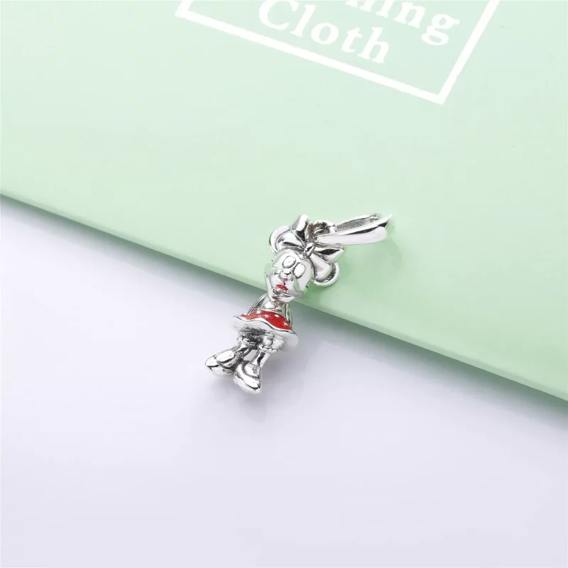 (imagen para) Colgante PANDORA en plata de primera ley Minnie con Lunares - 397768EN09 - Ver 2