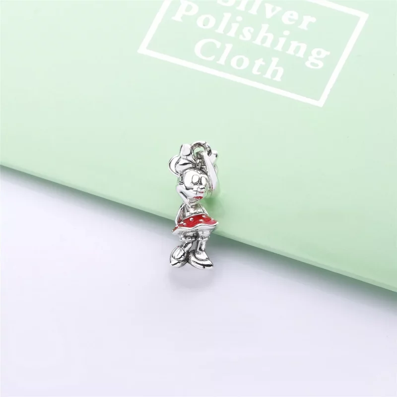 (imagen para) Colgante PANDORA en plata de primera ley Minnie con Lunares - 397768EN09 - Ver 4