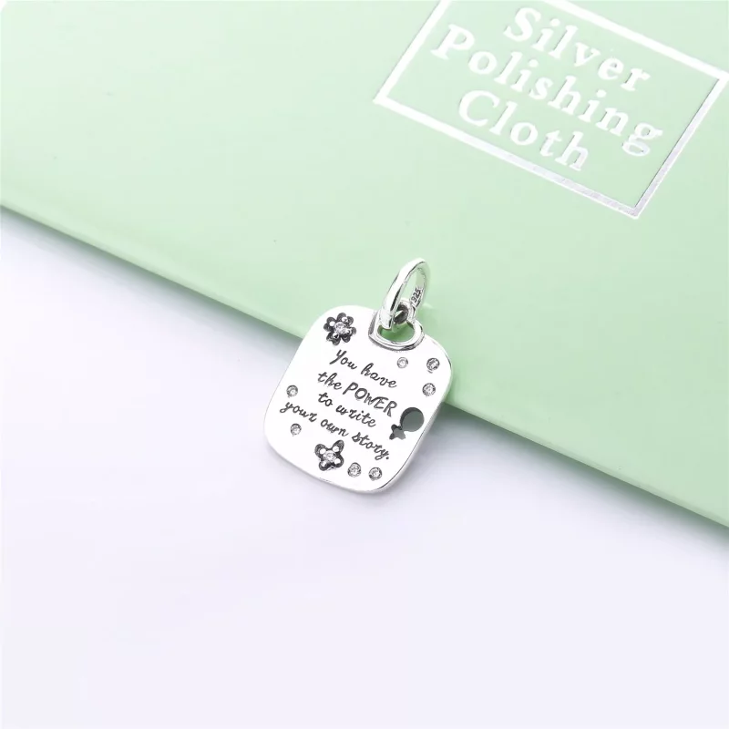 (imagen para) Colgante PANDORA Lema de empoderamiento femenino 397916CZ - Ver 3