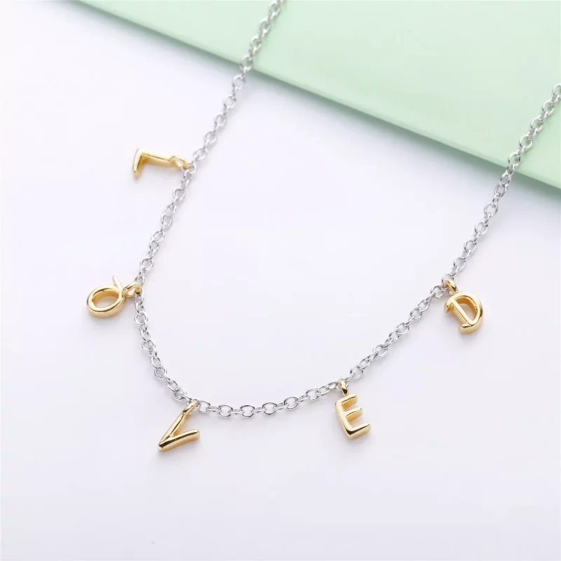 (imagen para) Collar PANDORA Script amado 367818 - Ver 2