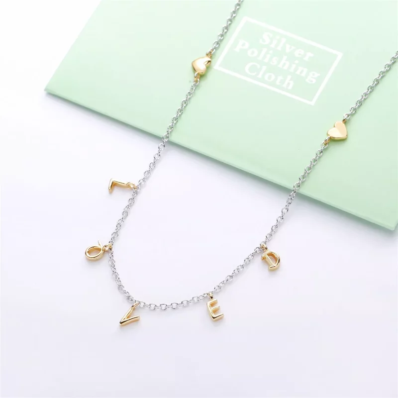 (imagen para) Collar PANDORA Script amado 367818 - Ver 4