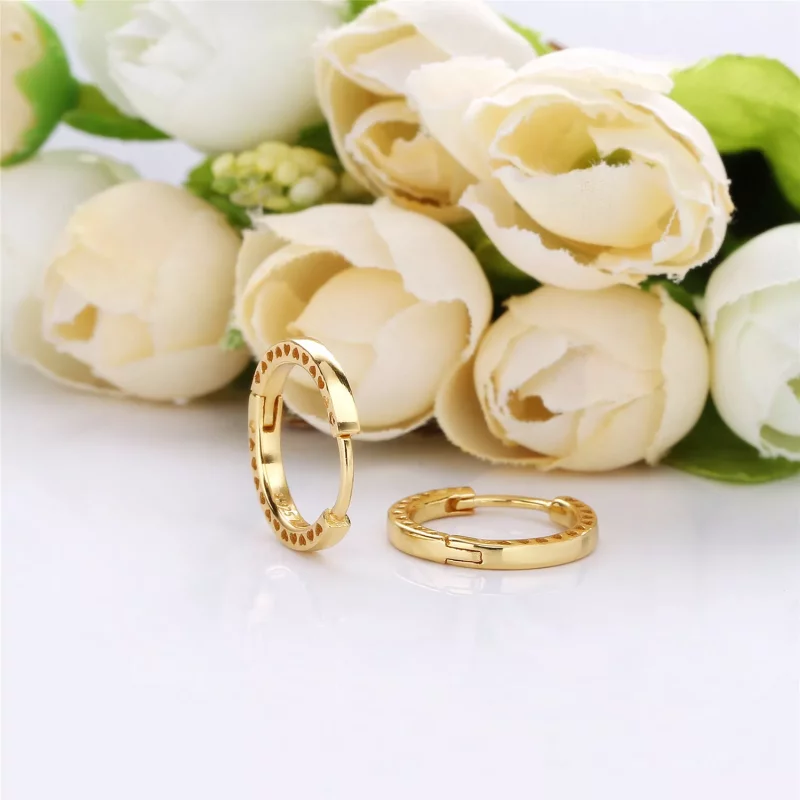 (imagen para) Pendientes de aro en Pandora Shine Corazones de Pandora - 267939 - Ver 4