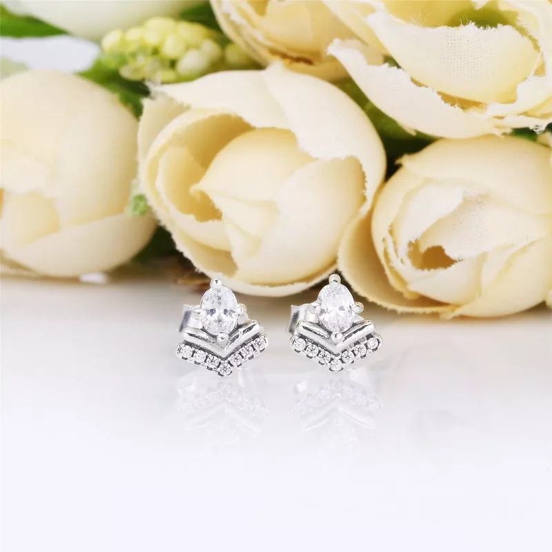 (imagen para) Pendientes PANDORA en plata de primera ley Deseos Clásicos - 297787CZ - Ver 3