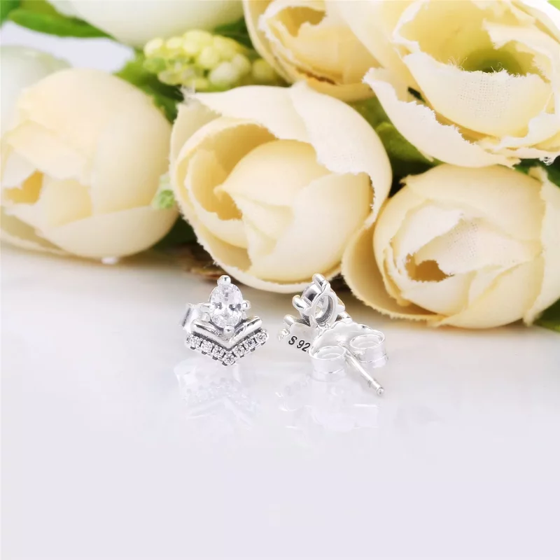 (imagen para) Pendientes PANDORA en plata de primera ley Deseos Clásicos - 297787CZ - Ver 4
