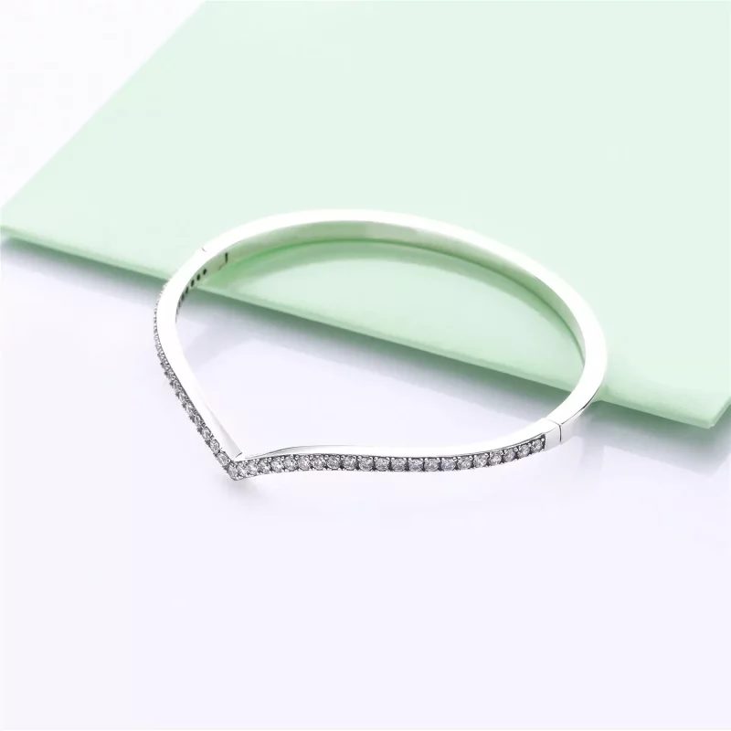 (imagen para) Pulsera PANDORA en plata de ley Deseo Reluciente - 597837CZ - Ver 2
