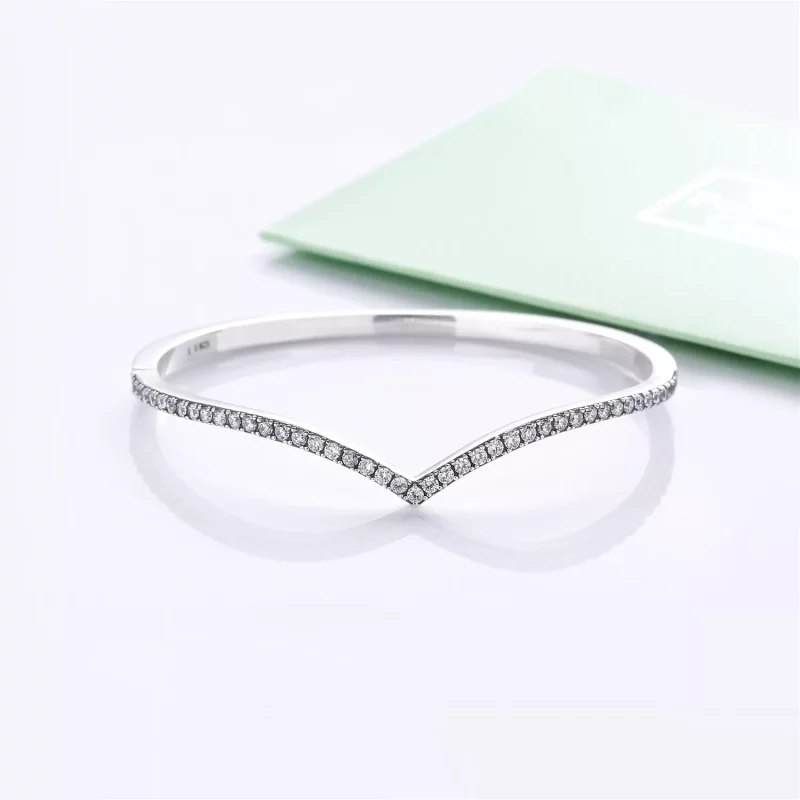 (imagen para) Pulsera PANDORA en plata de ley Deseo Reluciente - 597837CZ - Ver 3